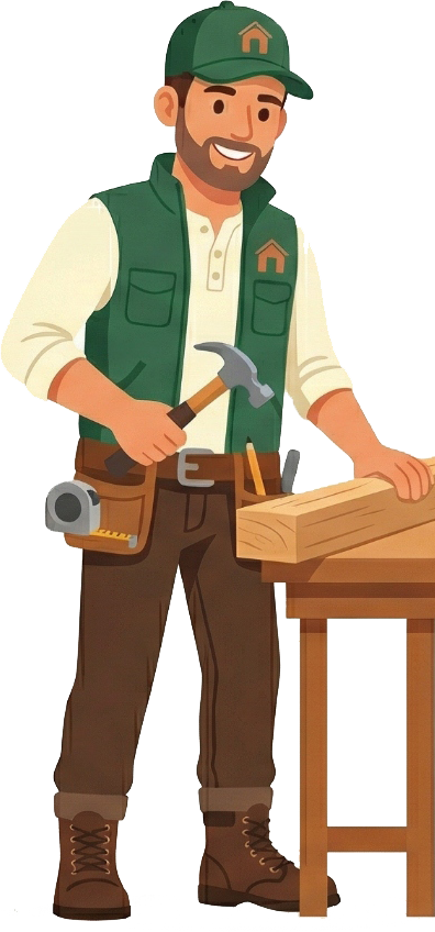 ShedScout builder character building at workbench